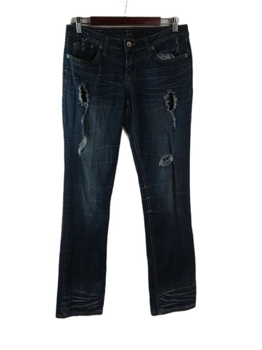 ZCO Destroyed 11 Straight Stitch Pocket Jeans